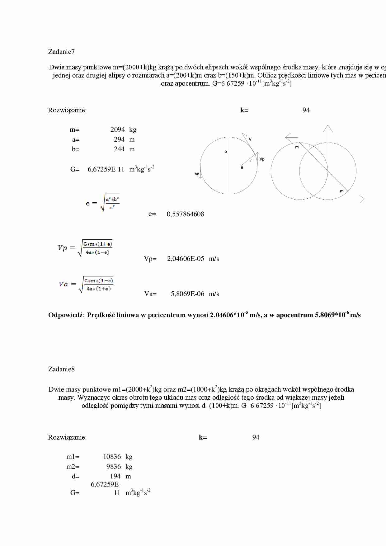 Sprawozdanie z ćwiczenia z geodynamiki - cz. 3 - strona 1