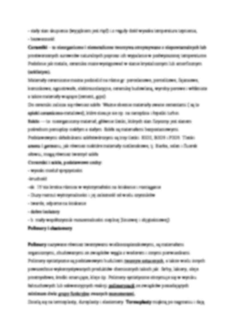 Systematyka i właściwości podstawowych materiałów inżynierskich - wykład - strona 2