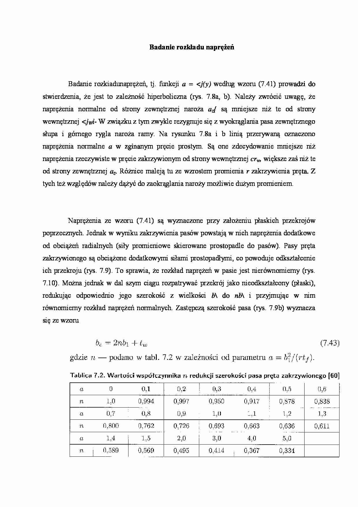 Badanie rozk_adu naprężeń - wykład - strona 1