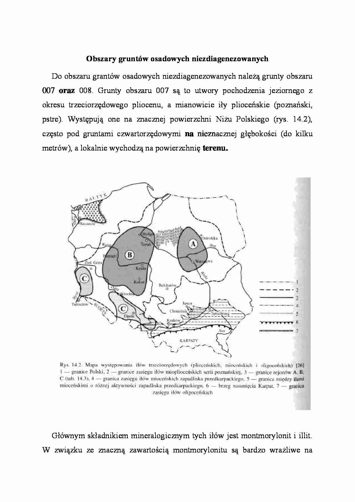 Obszary gruntów osadowych niezdiagenezowanych - wykład - Ił - strona 1