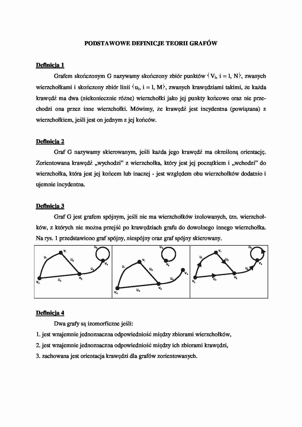 Teoria grafów-opracowanie - strona 1
