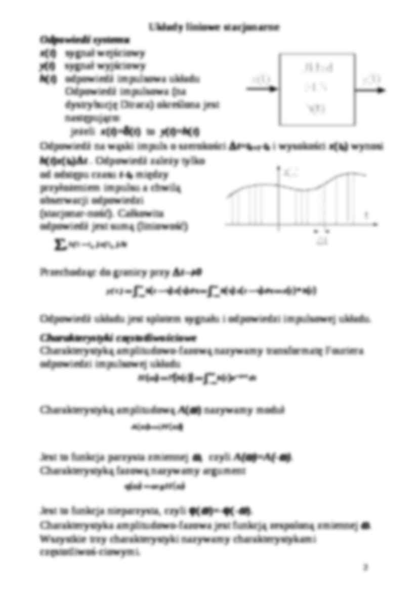 Matematyczny opis systemów-opracowanie - strona 2