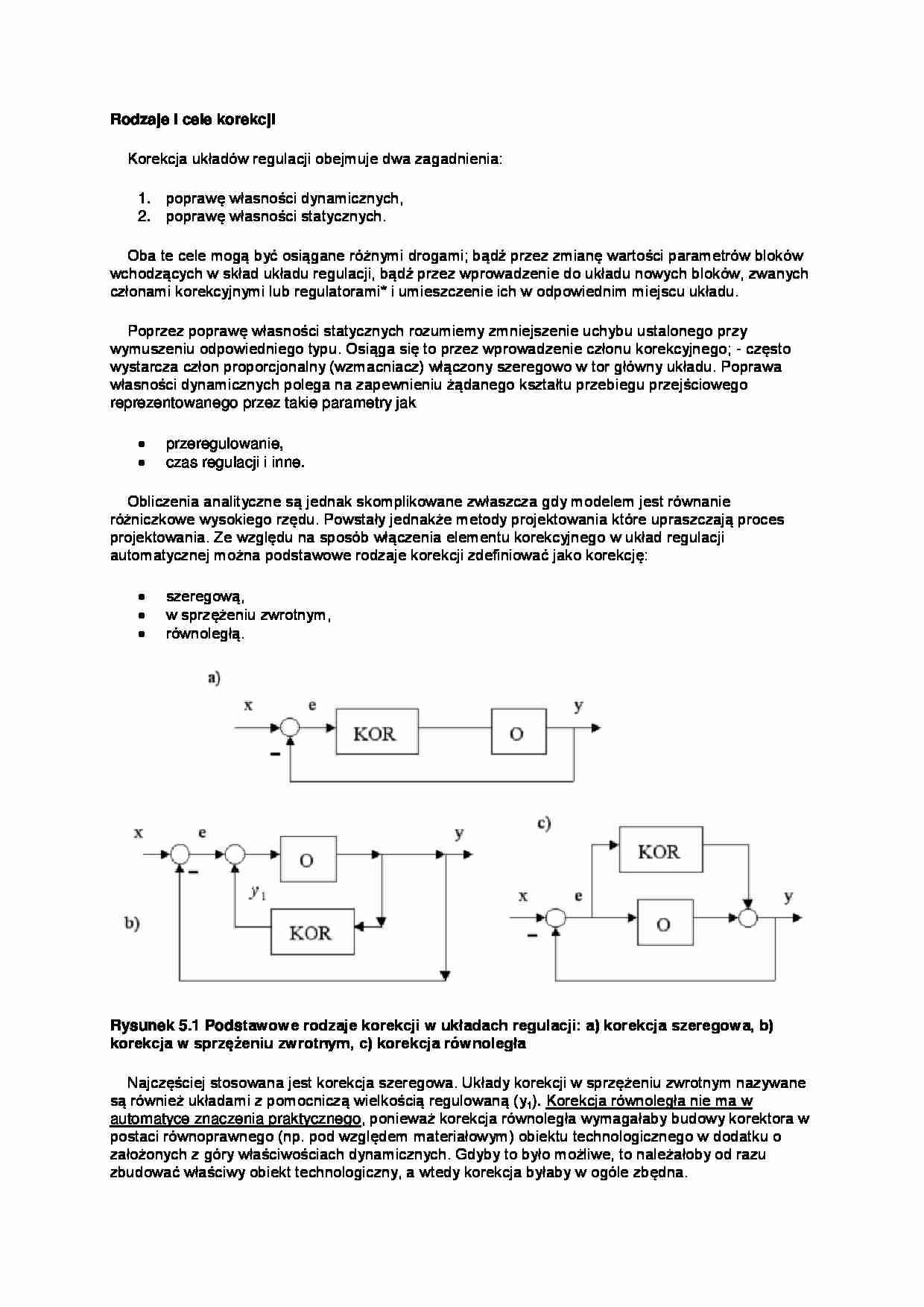 Rodzaje i cele korekcji-opracowanie - strona 1