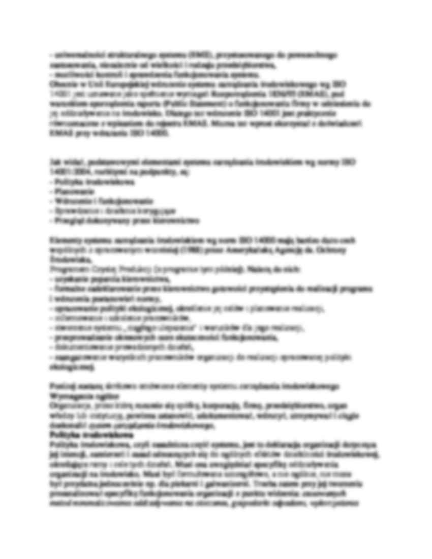 Normy BS7750, EMAS, ISO 14000-opracowanie - strona 2