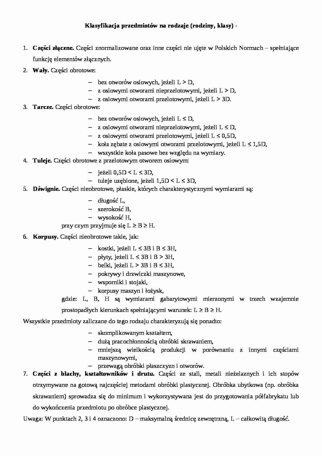 Klasyfikacja przedmiotów na rodzaje-opracowanie - strona 1