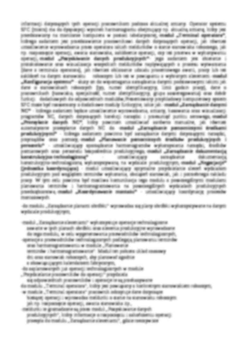 Cele i zadania komputerowego systemu SFC-opracowanie - strona 2