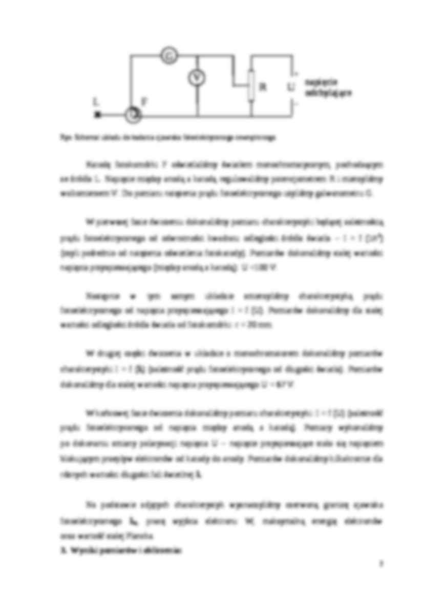 Badanie zewnętrznego zjawiska fotoelektrycznego-opracowanie - strona 2