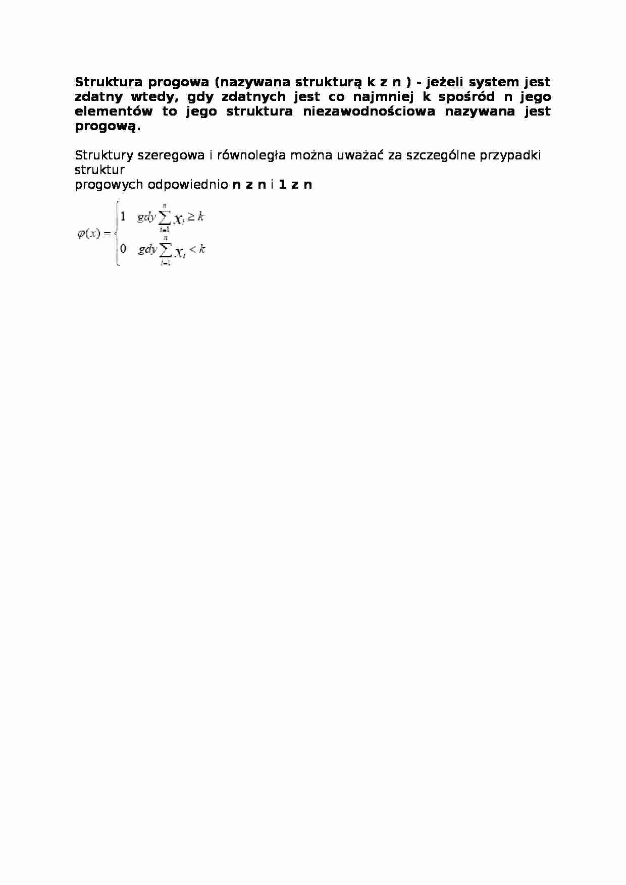 Struktura progowa - wykład - strona 1