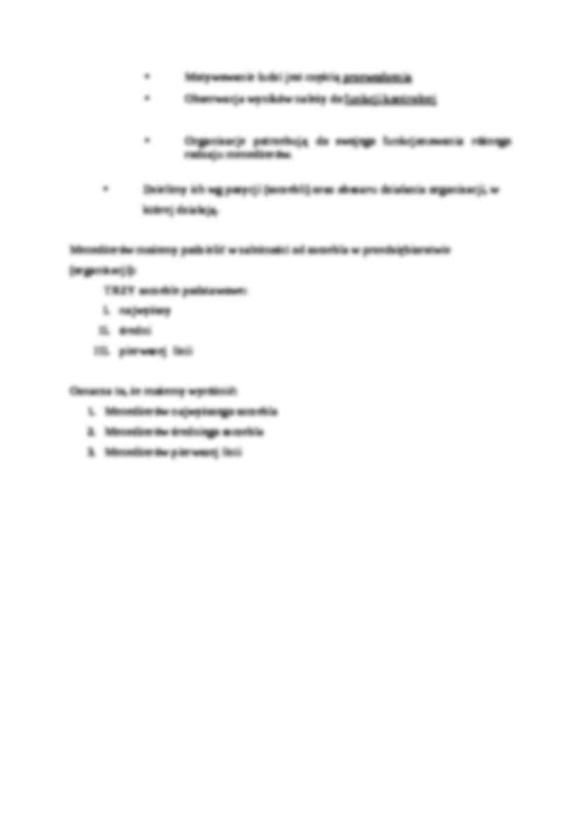 Zarządzanie i funkcje zarządzania - wykład - strona 3