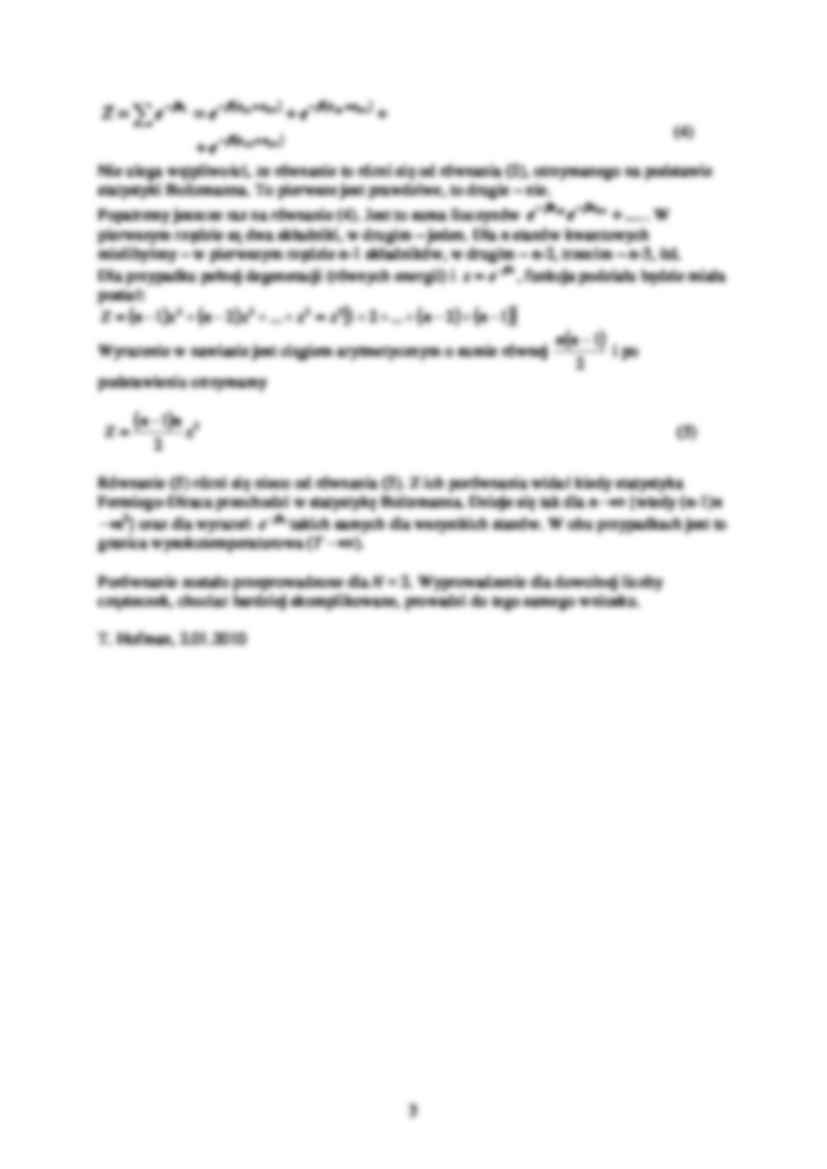 Statystyka Fermiego-Diraca a statystyka Boltzmanna-opracowanie - strona 3