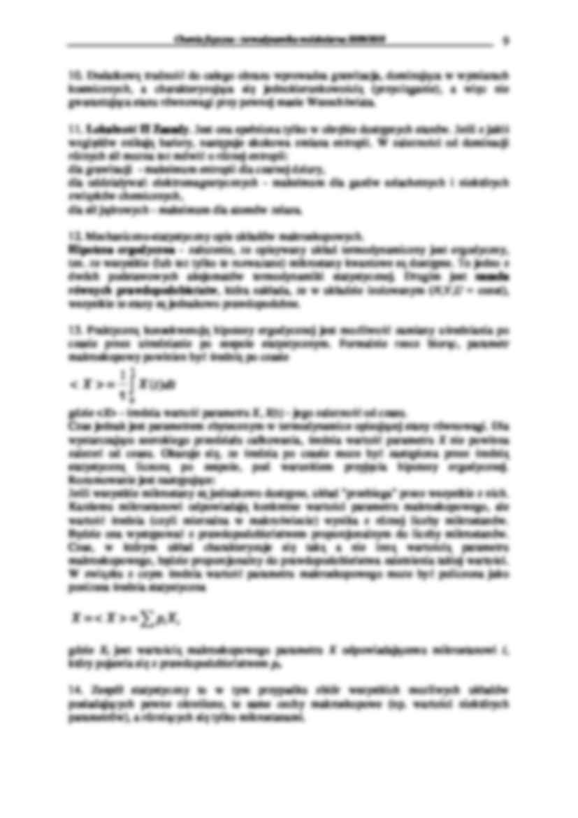 Chemia fizyczna - termodynamika molekularna 2009/2010- Prawa termodynamiki - strona 3