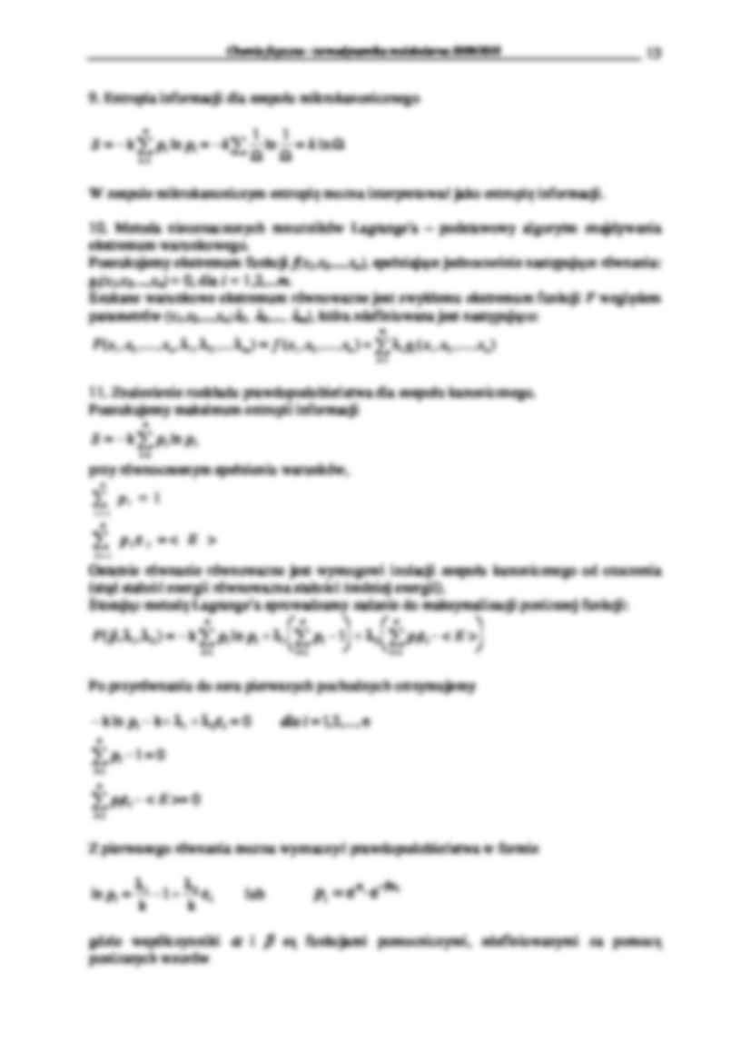 Chemia fizyczna - termodynamika molekularna 2009/2010-wykłady8 - strona 3