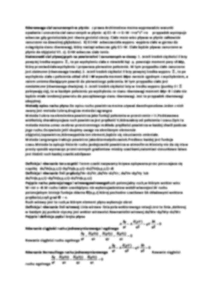 Mechanika płynów-opracowane pytania  - strona 3