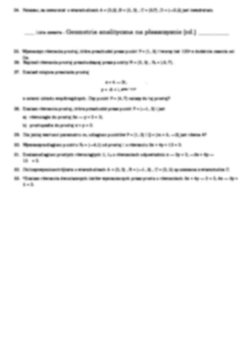 Indukcja matematyczna i geometria analityczna-opracowanie - strona 2