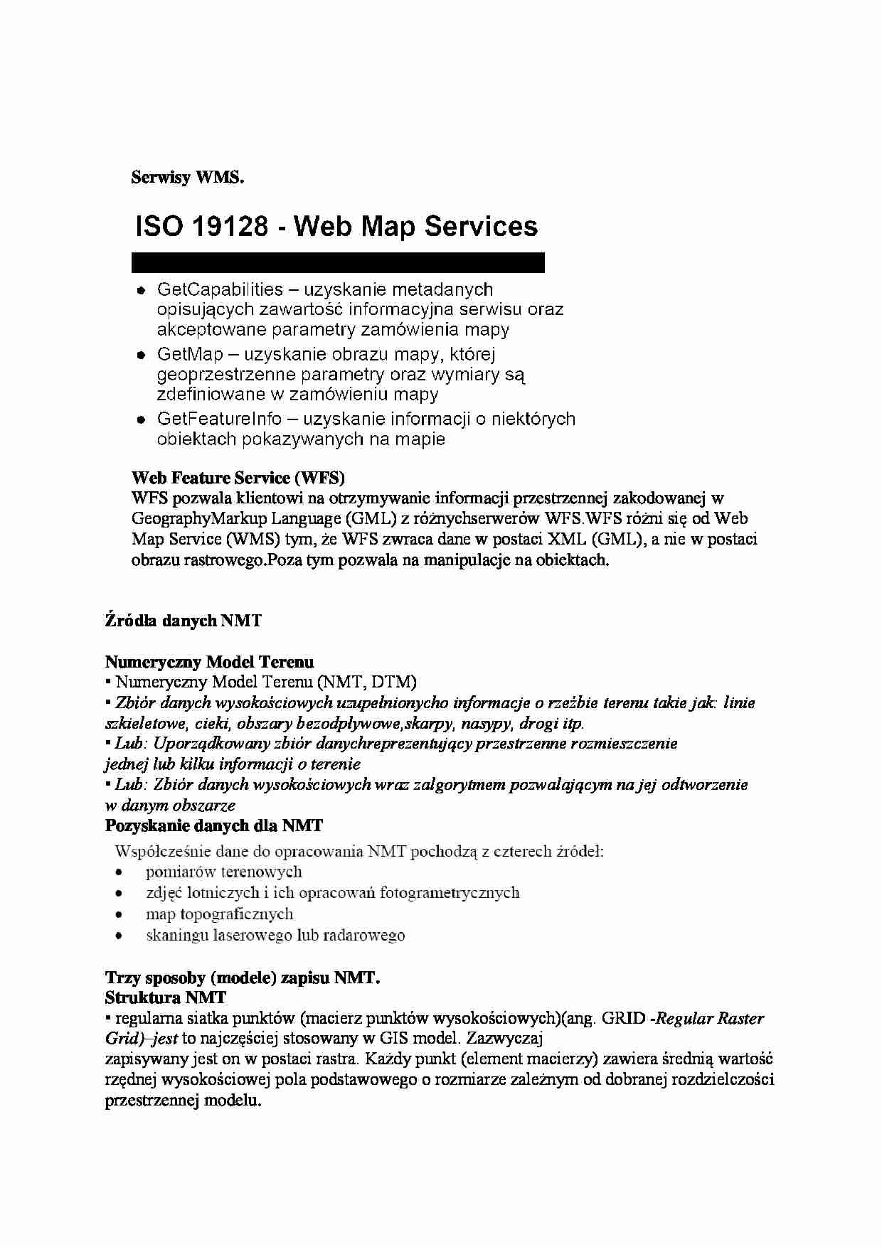 Serwisy WMS i źródła danych NMT-opracowanie - strona 1