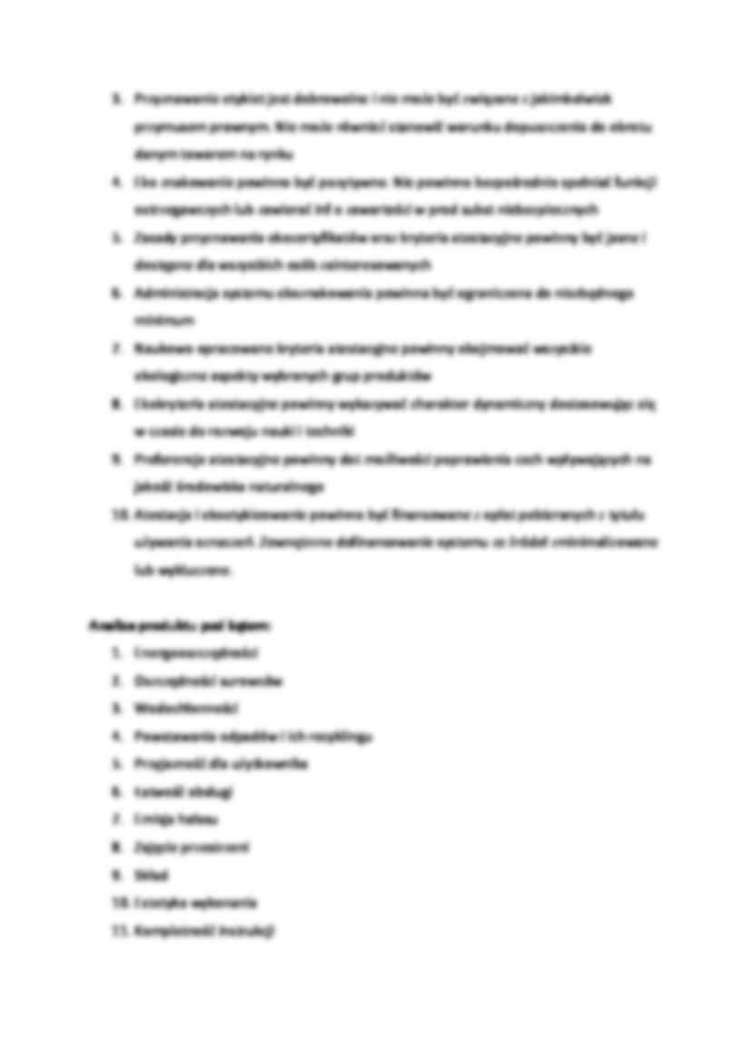 Ecolabelling - funkcje - omówienie - strona 2