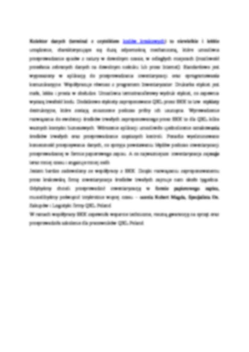 Szybka i sprawna inwentaryzacja w Allegro - referat - strona 2