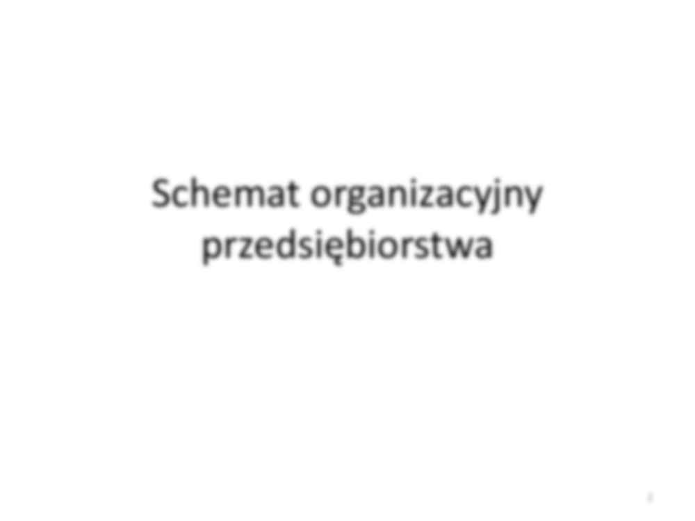 Schemat organizacji przedsiębiorstwa - projekt - strona 2