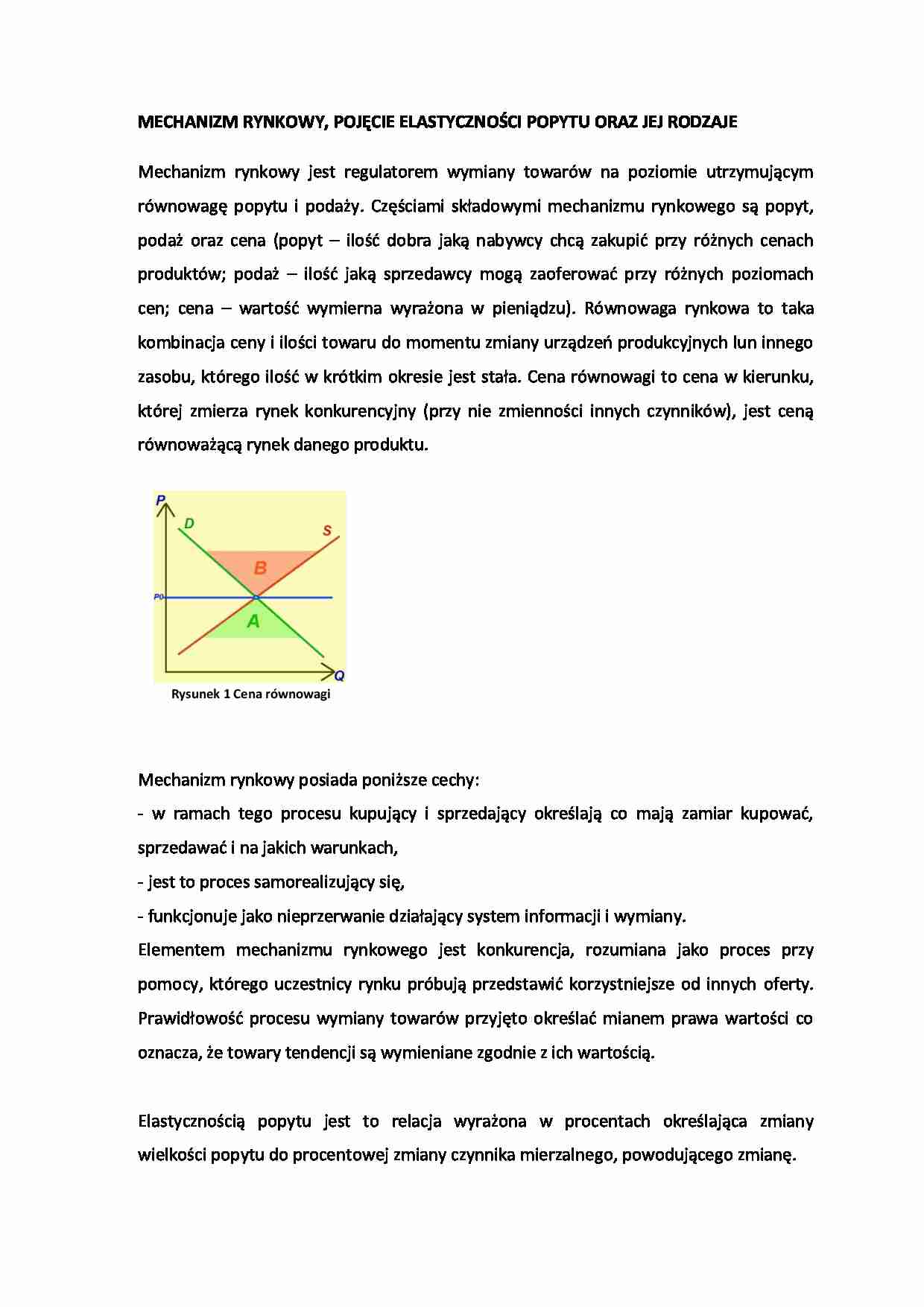 Mechanizm rynkowy - wykład - strona 1