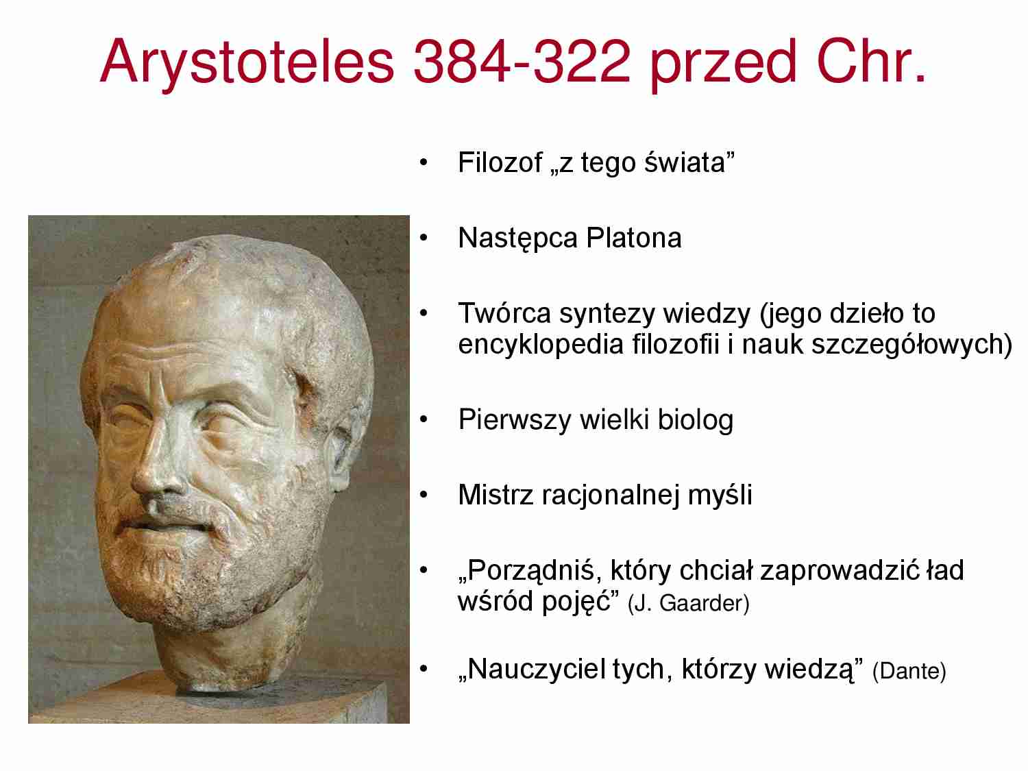 Arystoteles-opracowanie - filozof - strona 1