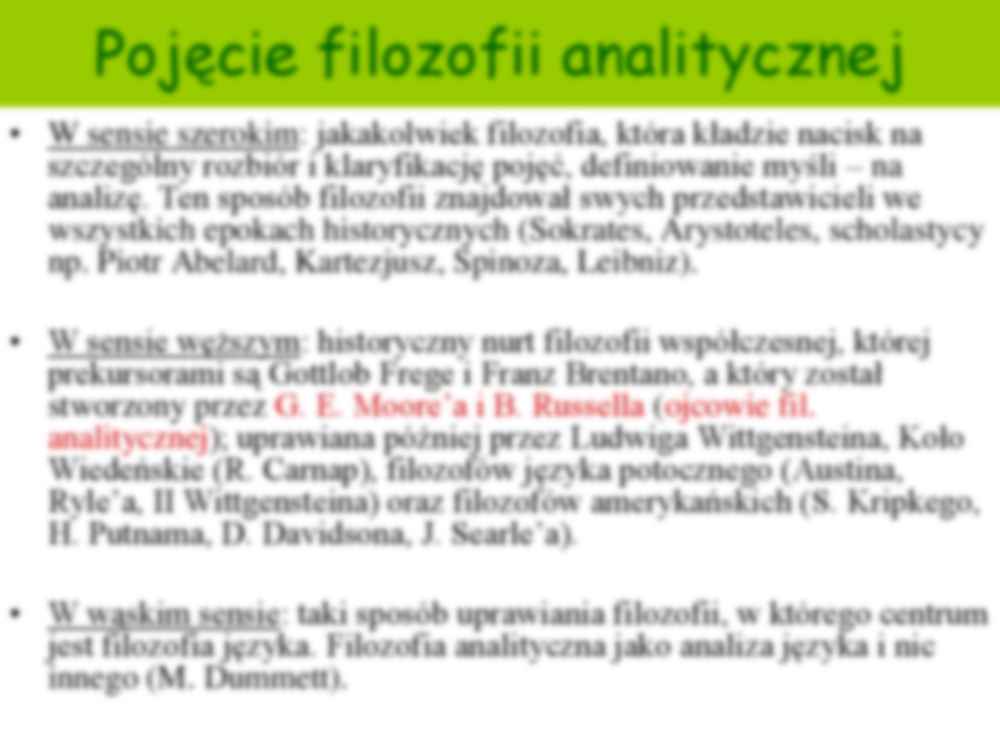 Flozofia analityczna-opracowanie - strona 2