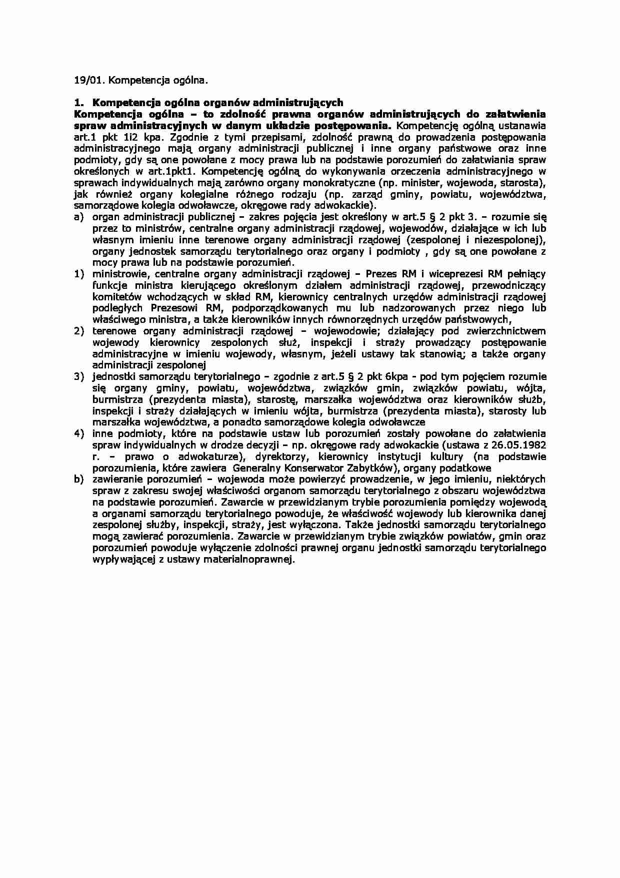 Kompetencja ogólna-opracowanie - strona 1