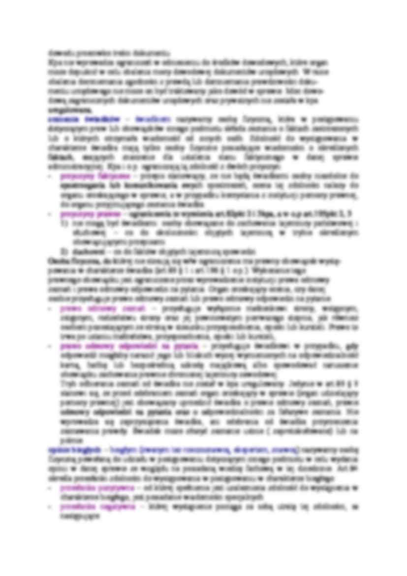 Podział środków dowodowych i klasyfikacja-opracowanie - strona 2