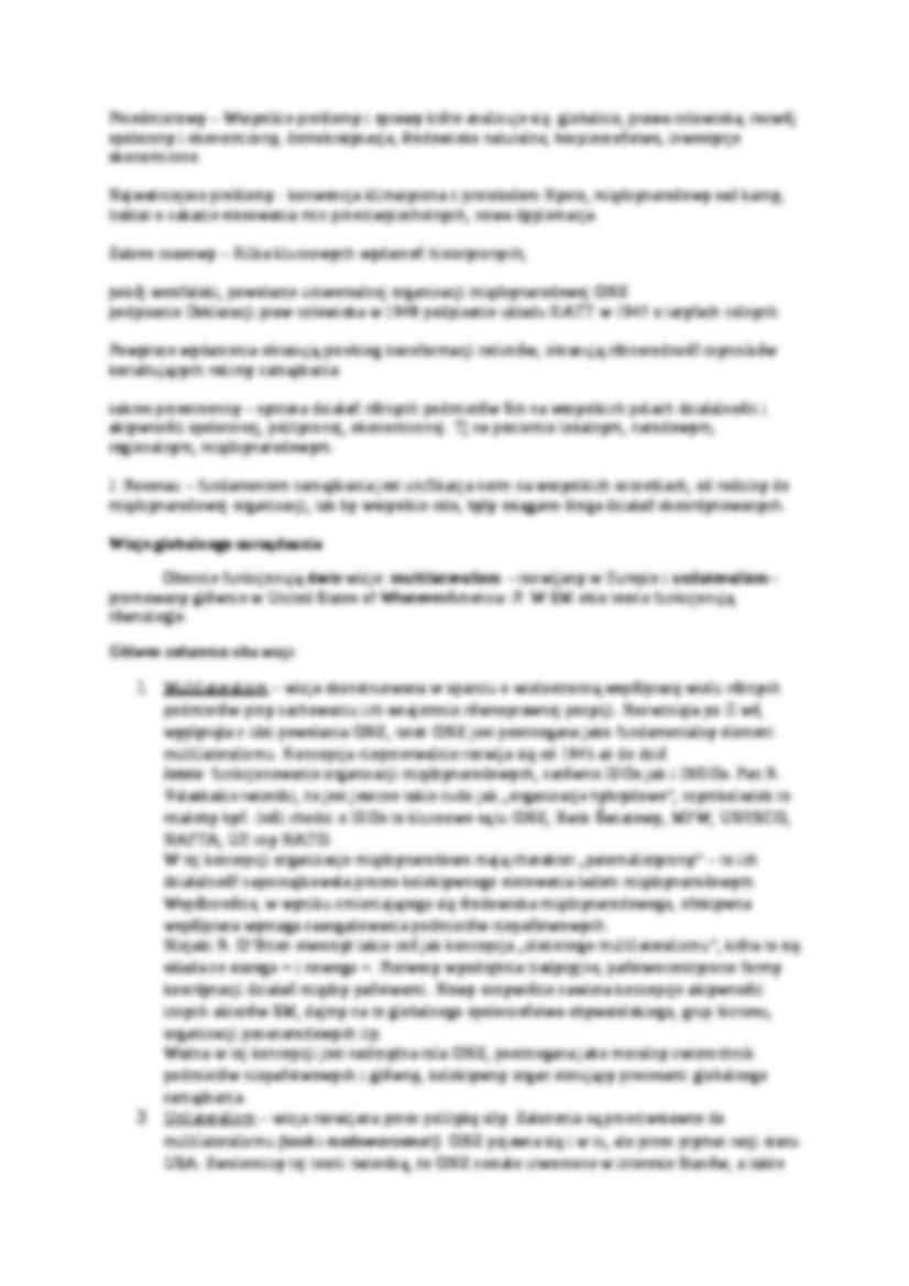 Koncepcja procesów globalnego zarządzania- opracowanie - strona 2