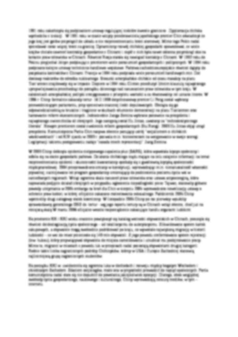 Modernizacja Chińskiej Republiki Ludowej na przełomie XX i XXI wieku - strona 2