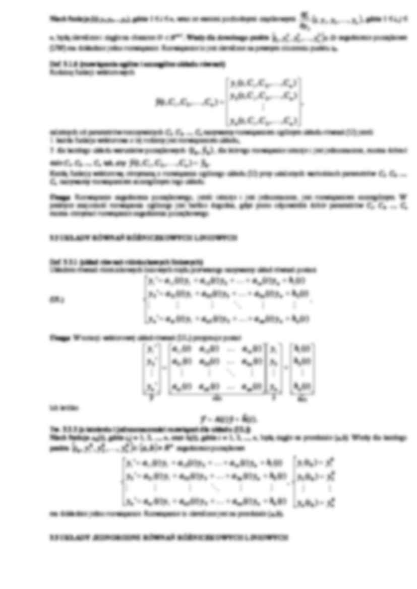 Wykład - układy równań różniczkowych - strona 2