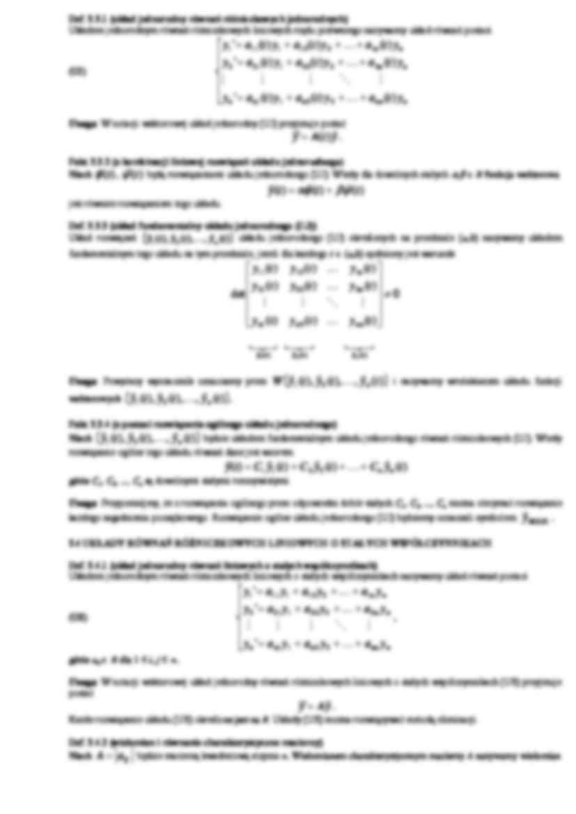 Wykład - układy równań różniczkowych - strona 3