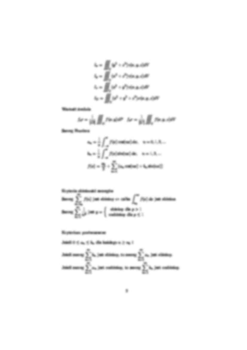 Wzory z analizy matematycznej - ćwiczenia - strona 2