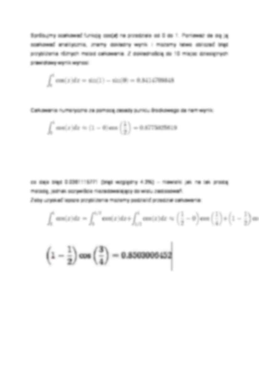 Całkowanie numeryczne - wykład - metody - strona 2