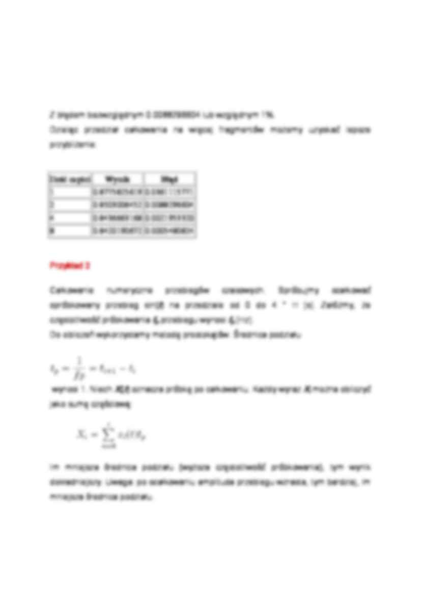 Całkowanie numeryczne - wykład - metody - strona 3