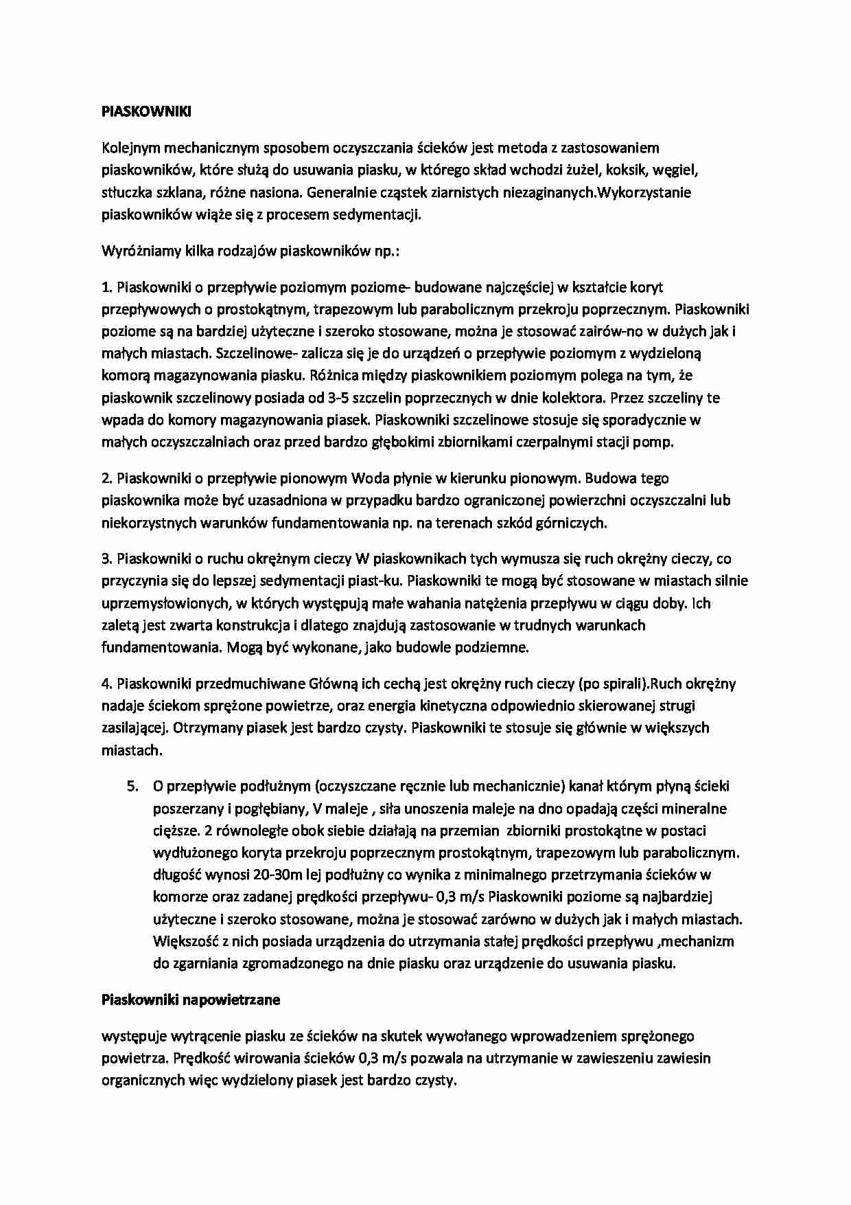 Piaskowniki-opracowanie - strona 1