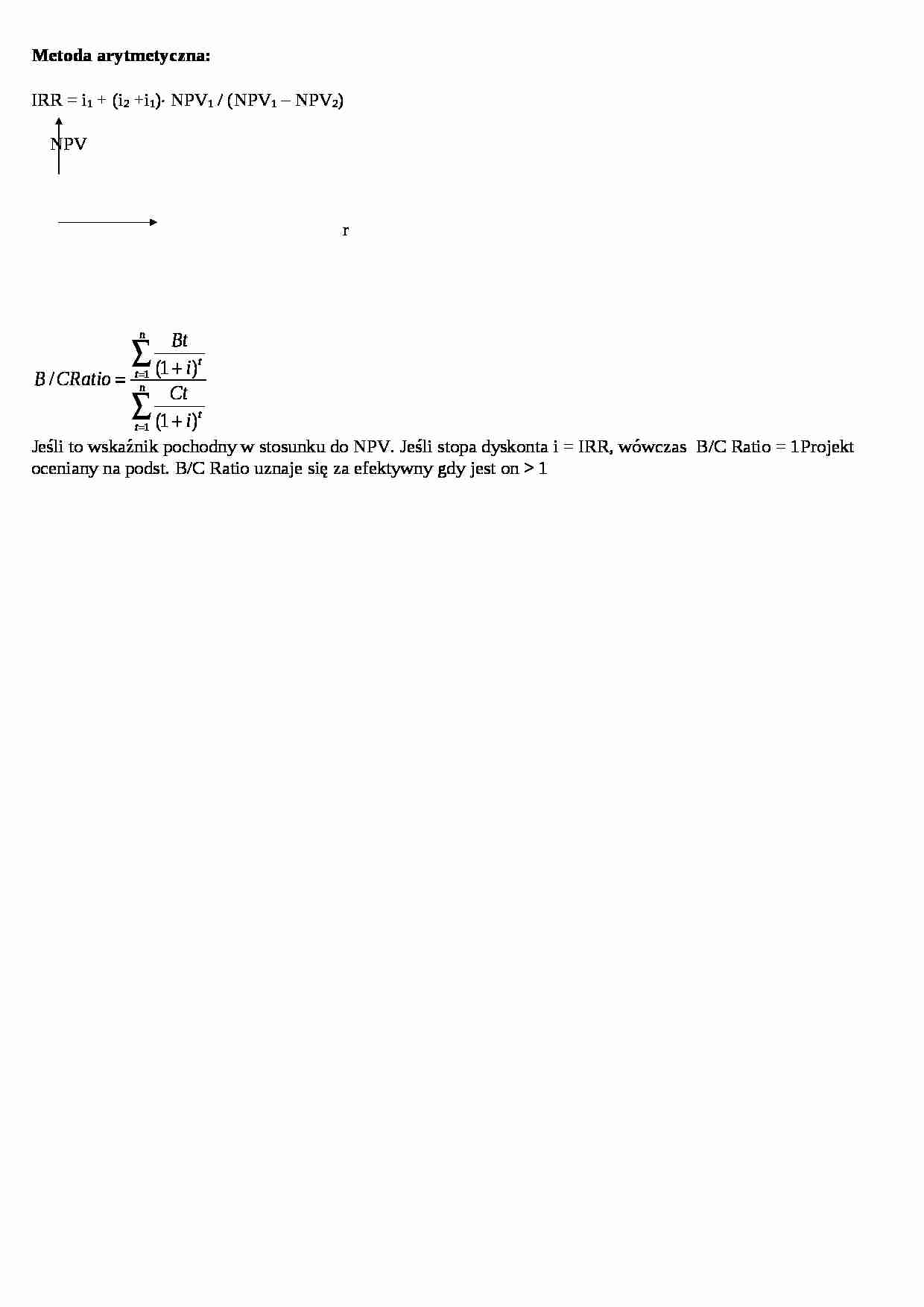 Metoda arytmetyczna - omówienie - strona 1