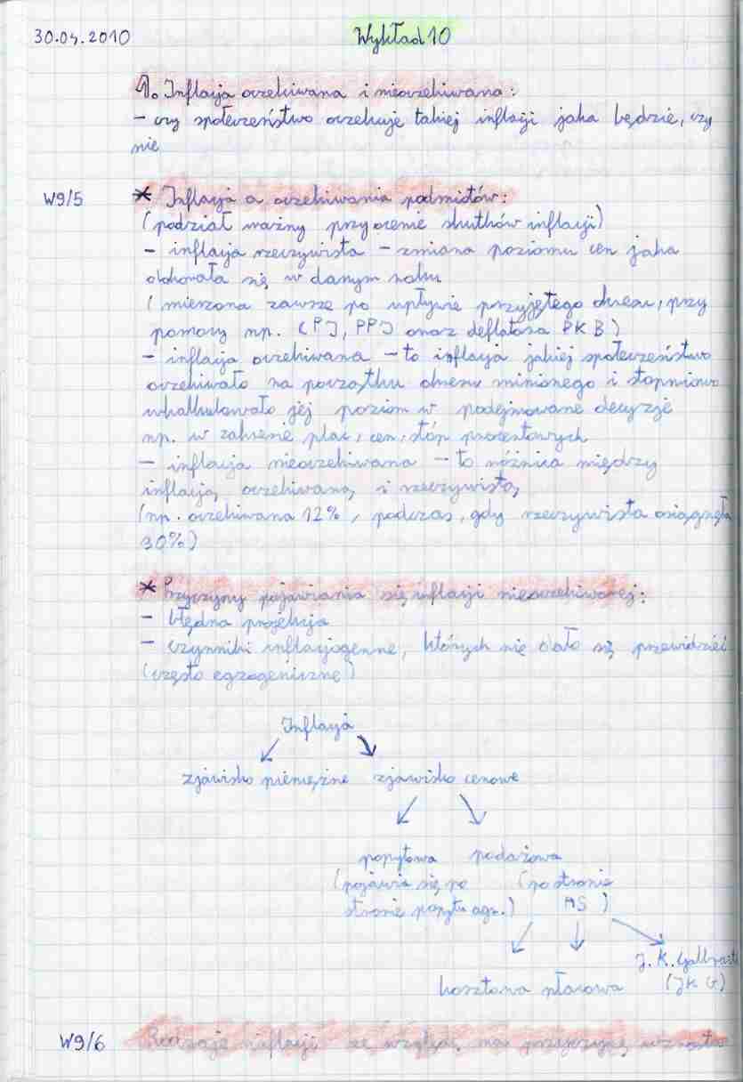 Makroekonomia - notatki z wykładów z całego semestru - strona 1