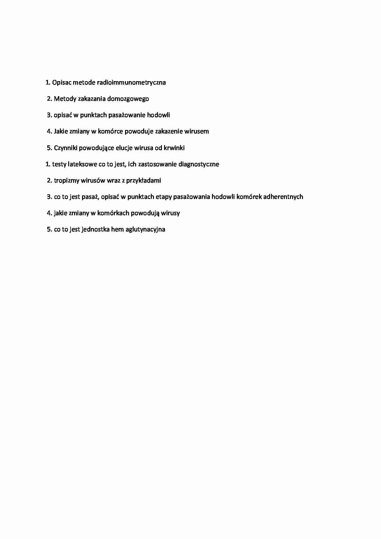 Immunologia - kolokwium 4 - strona 1