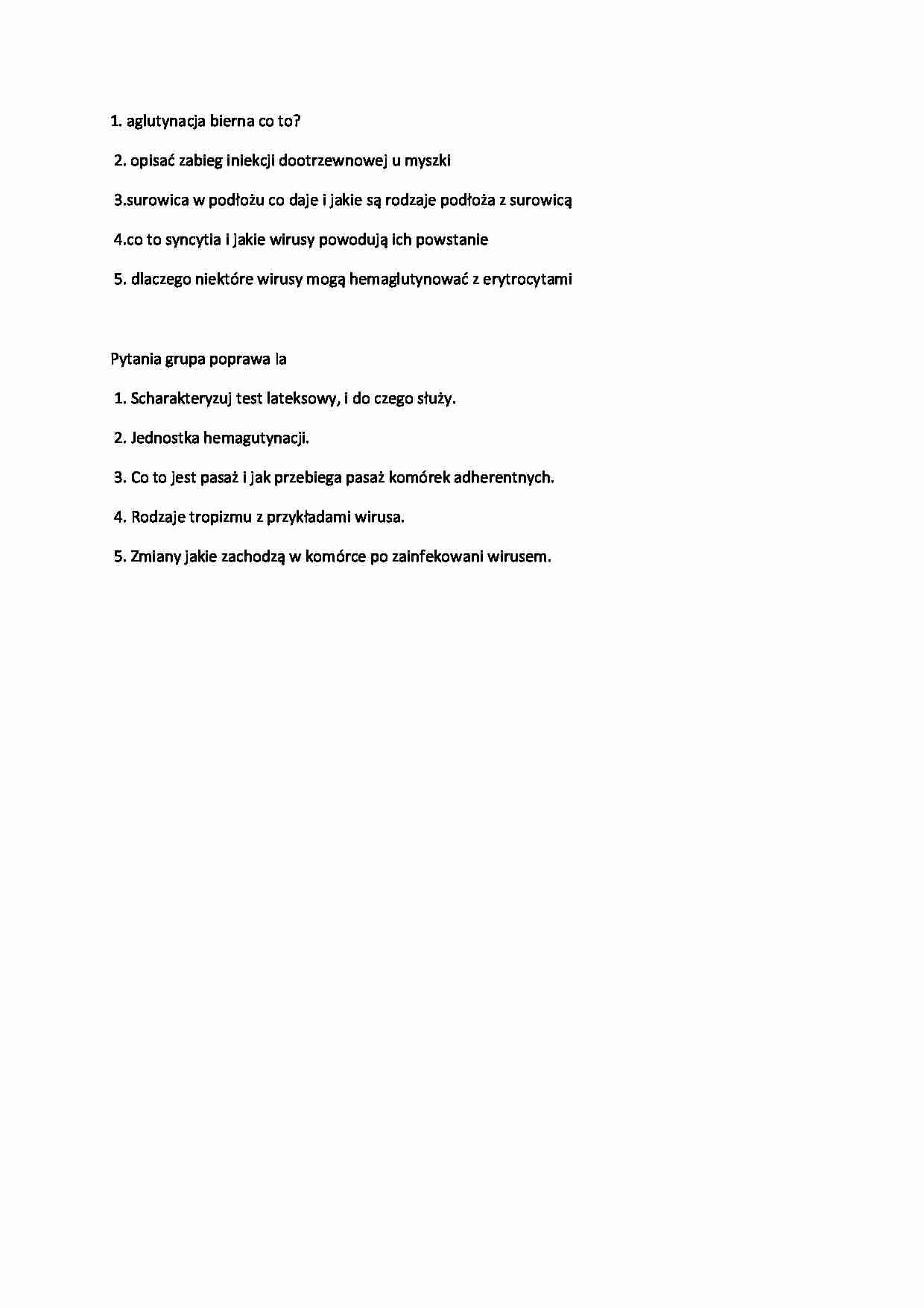 Immunologia - kolokwium 5 - strona 1