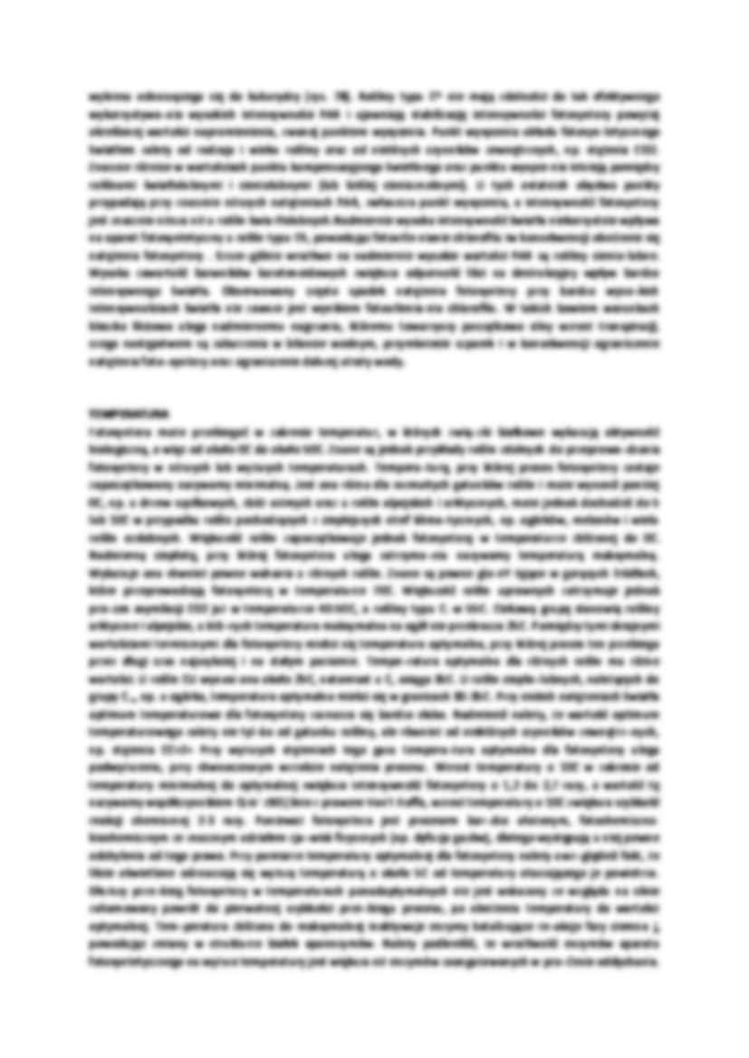 Wydajność fotosyntezy a czynniki zewnętrzne - strona 3