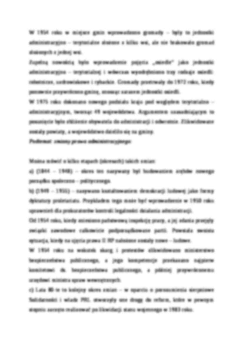 Wykład - Administracja w Polsce po II wojnie światowej - strona 3
