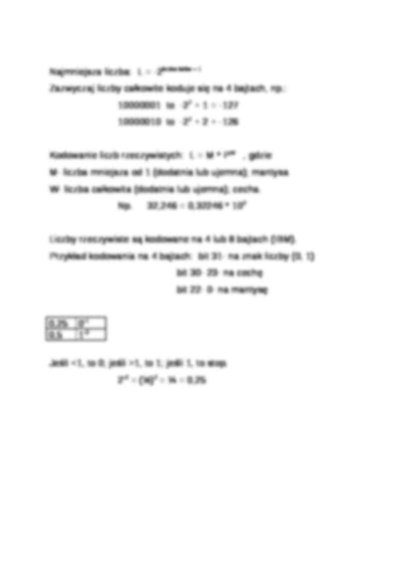 Wykład - kodowanie w systemie dwójkowym liczb całkowitych - strona 2