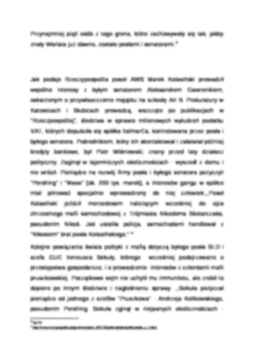 Wykład - Powiązania Mafii pruszkowskiej z polityką - strona 3
