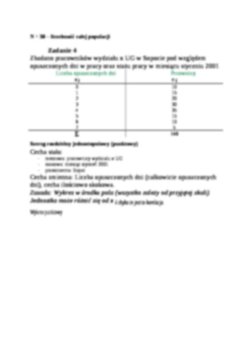 Ćwiczenia ze statystyki - cecha stała i zmienna - strona 3