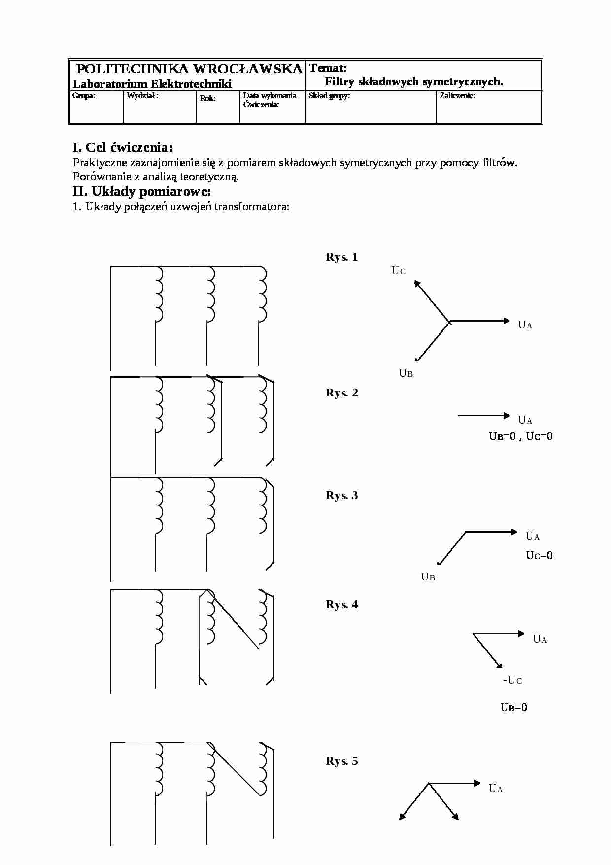 Filtry składowych symetrycznych - omówienie - strona 1
