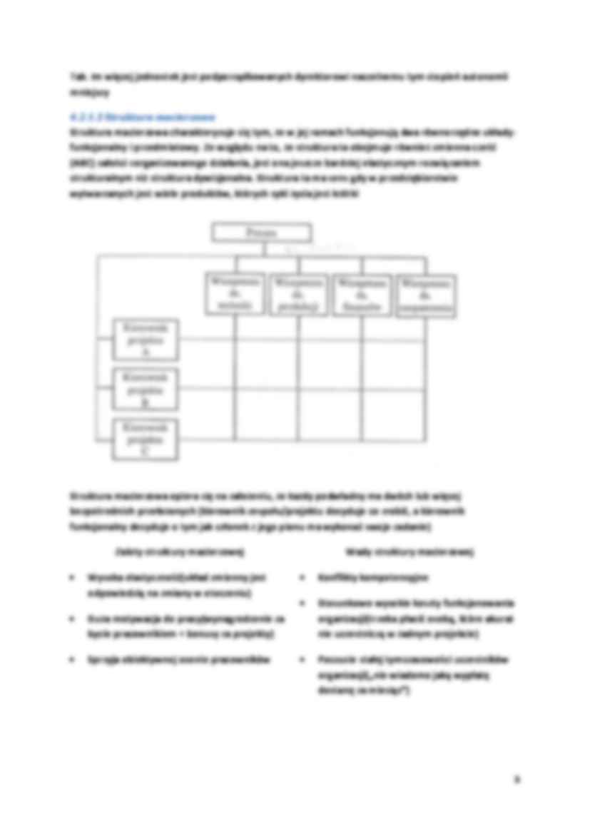 Organizowanie jako funkcja zarządzania - omówienie - strona 3