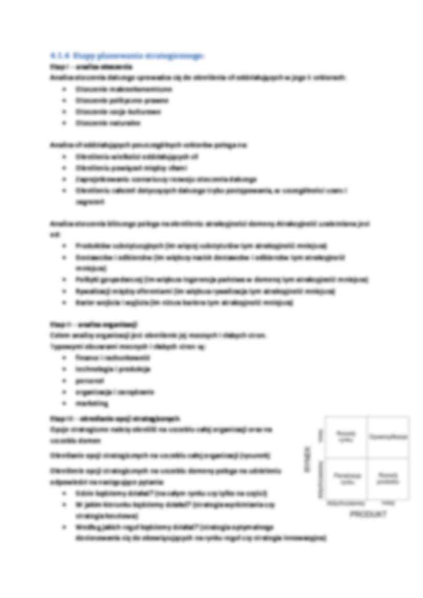 Planowanie jako funkcja zarządzania - omówienie - strona 2