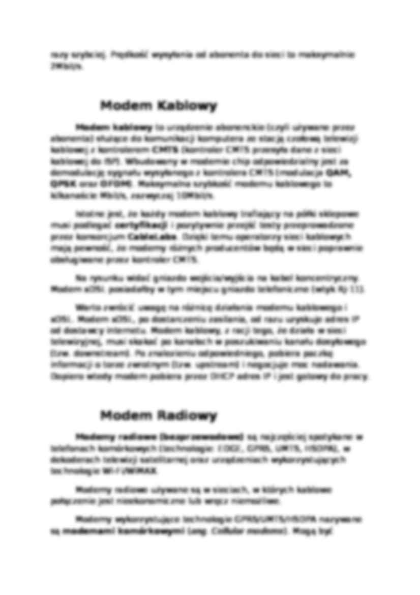 Modemy i kodery multimedialne - omówienie - strona 3