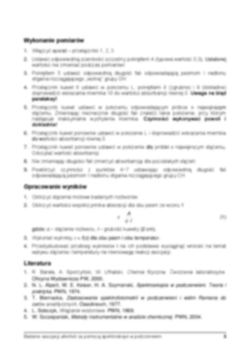 Asocjacja alkoholi- instrukcje laboratoryjne - strona 3