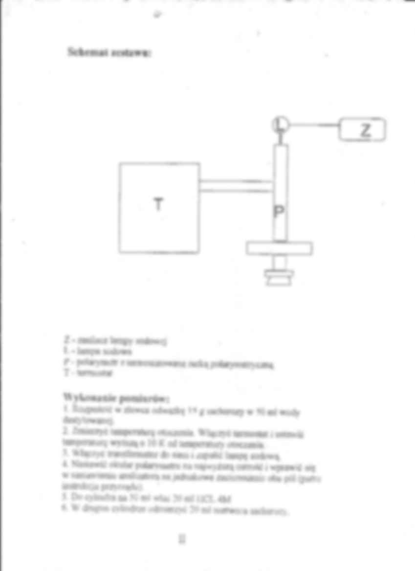 Inwersja sacharozy- instrukcje laboratoryjne - strona 2